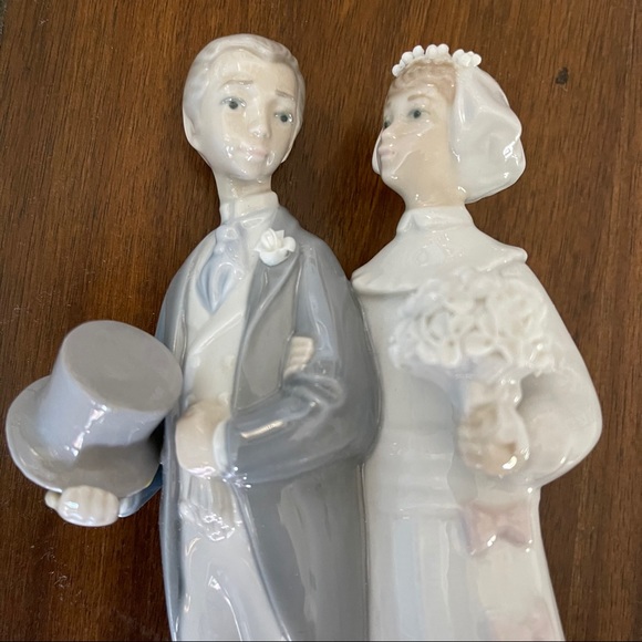 LLADRO “wedding” bride & groom with box in EUC VTG - Picture 4 of 14